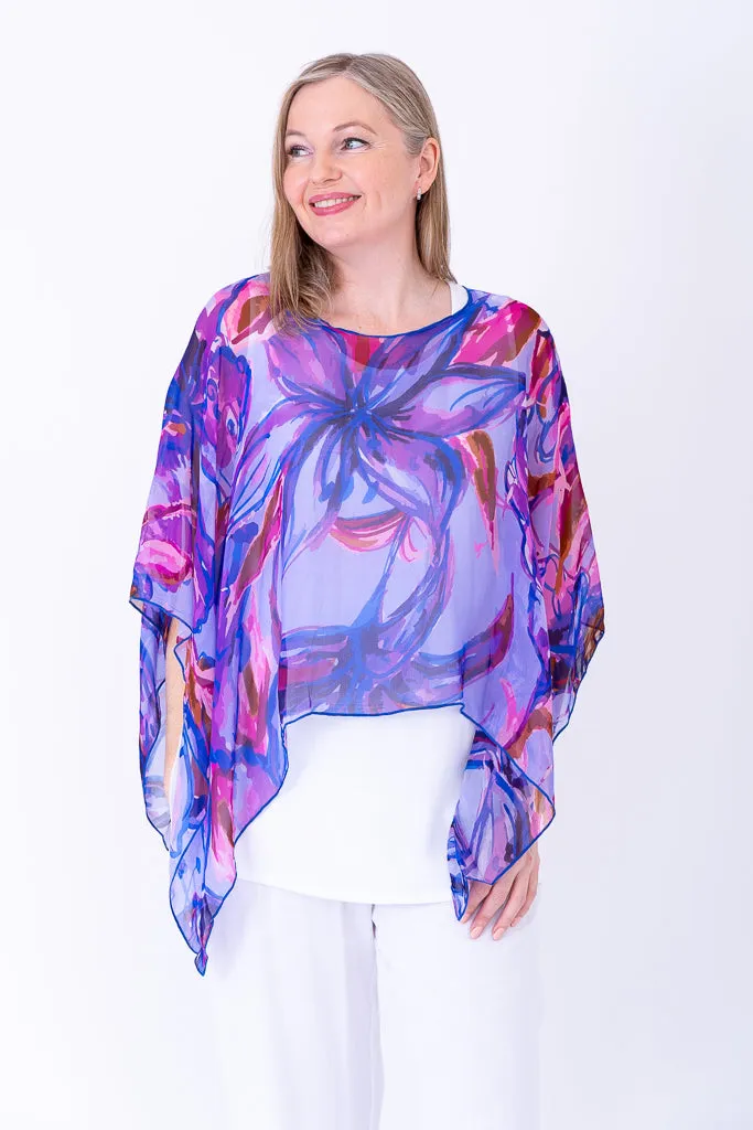 Silk Poncho, Lily Love sold by Blue Sky product image thumbnail 2