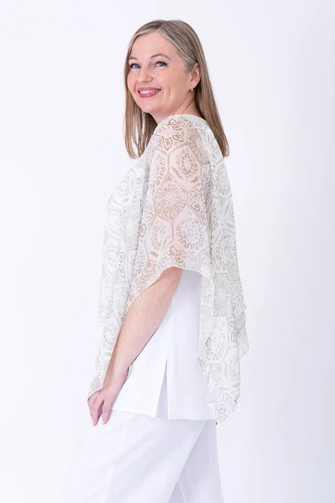 Silk Poncho, Mosaic sold by Blue Sky product image thumbnail 2