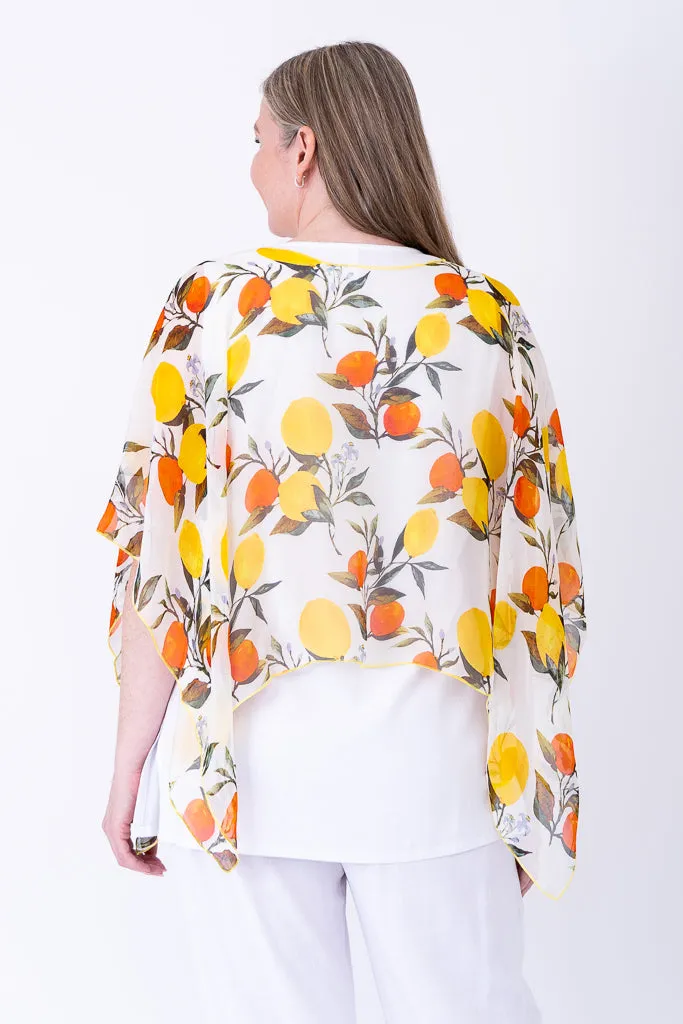 Silk Poncho, Lemonade sold by Blue Sky product image thumbnail 5