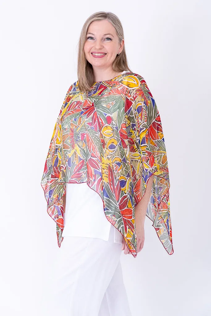 Silk Poncho, Tropikal sold by Blue Sky product image thumbnail 4