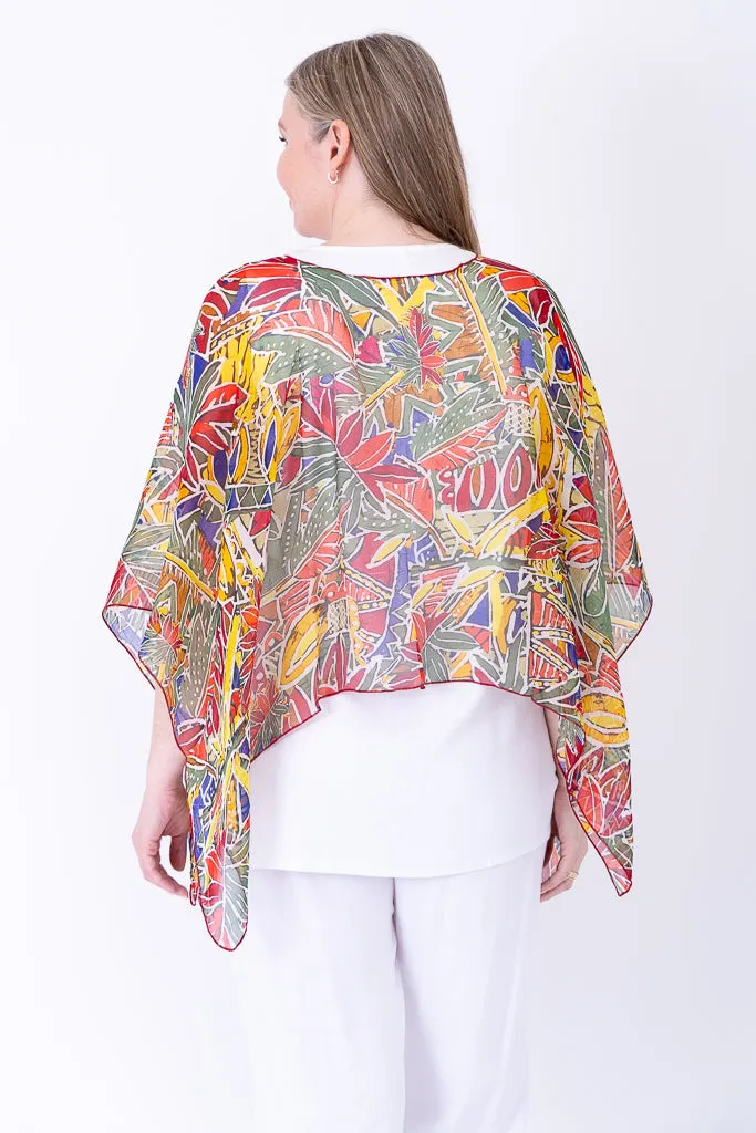 Silk Poncho, Tropikal sold by Blue Sky product image thumbnail 5