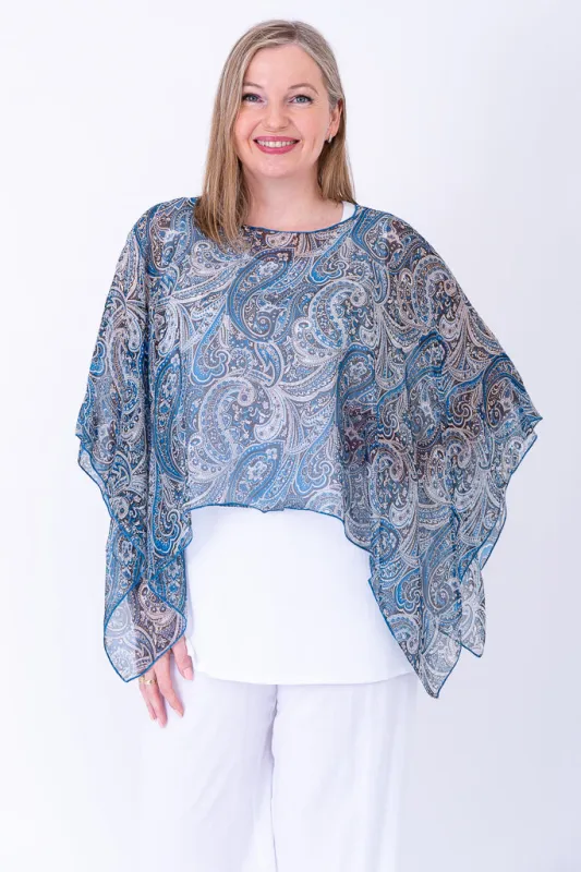 Silk Poncho, Simplicity sold by Blue Sky