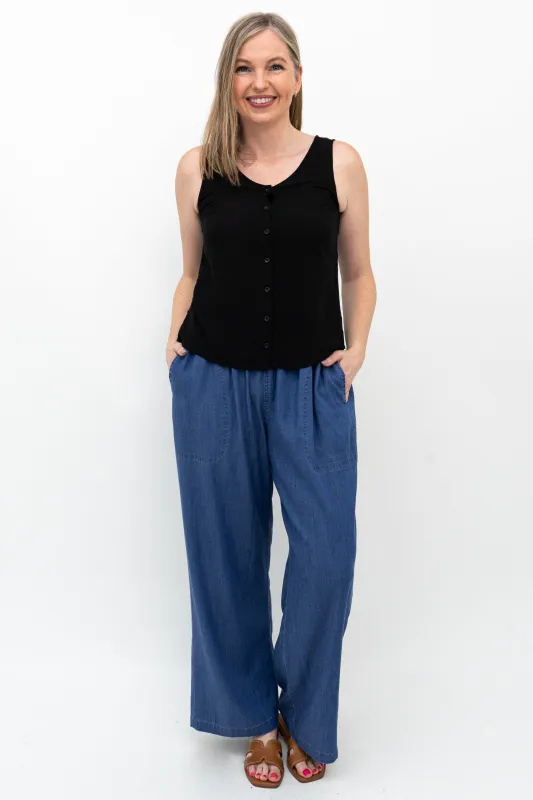 Jamie Pant, Lightweight Tencel Denim sold by Blue Sky