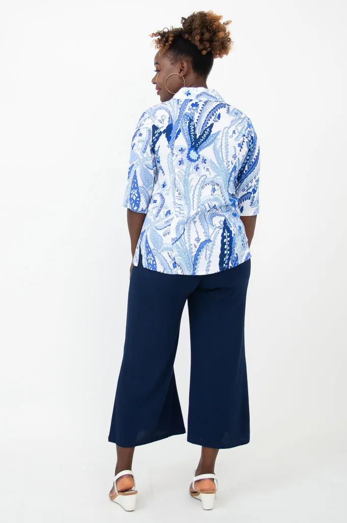 Lorine Blouse, Radiant, Linen Bamboo sold by Blue Sky product image thumbnail 4