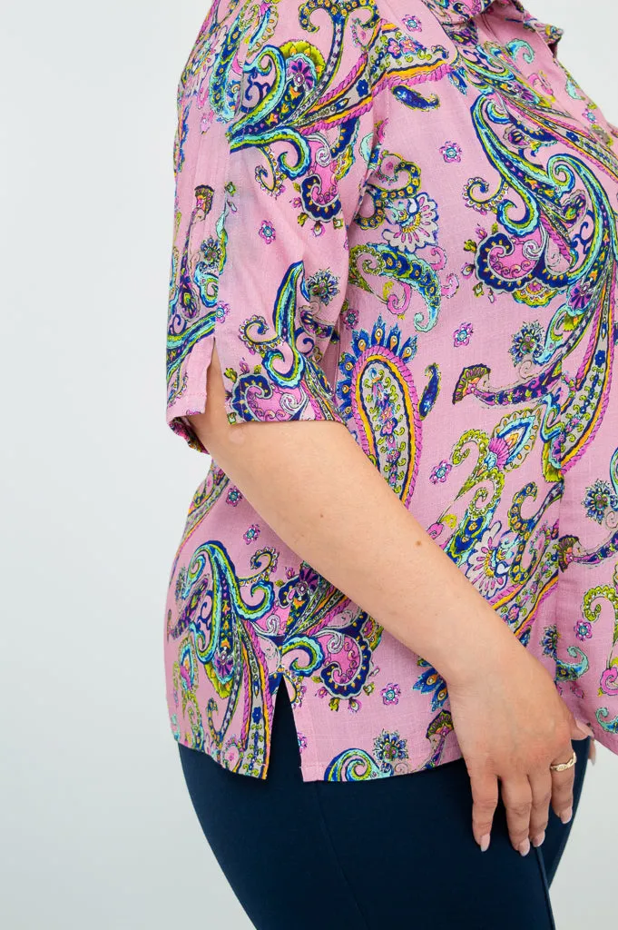 Lorine Blouse, Virtue, Linen Bamboo sold by Blue Sky product image thumbnail 3