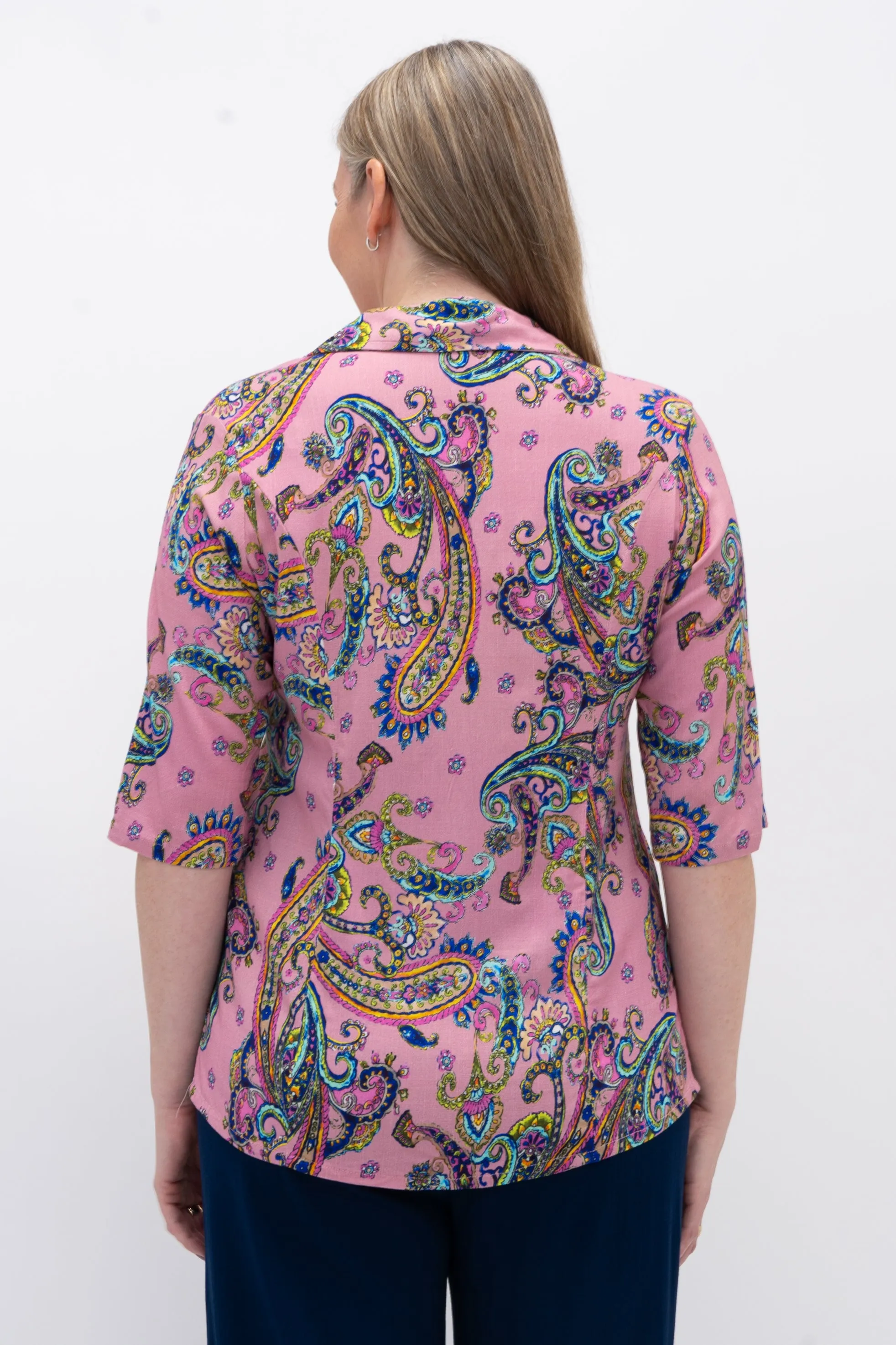 Lorine Blouse, Virtue, Linen Bamboo sold by Blue Sky product image thumbnail 4