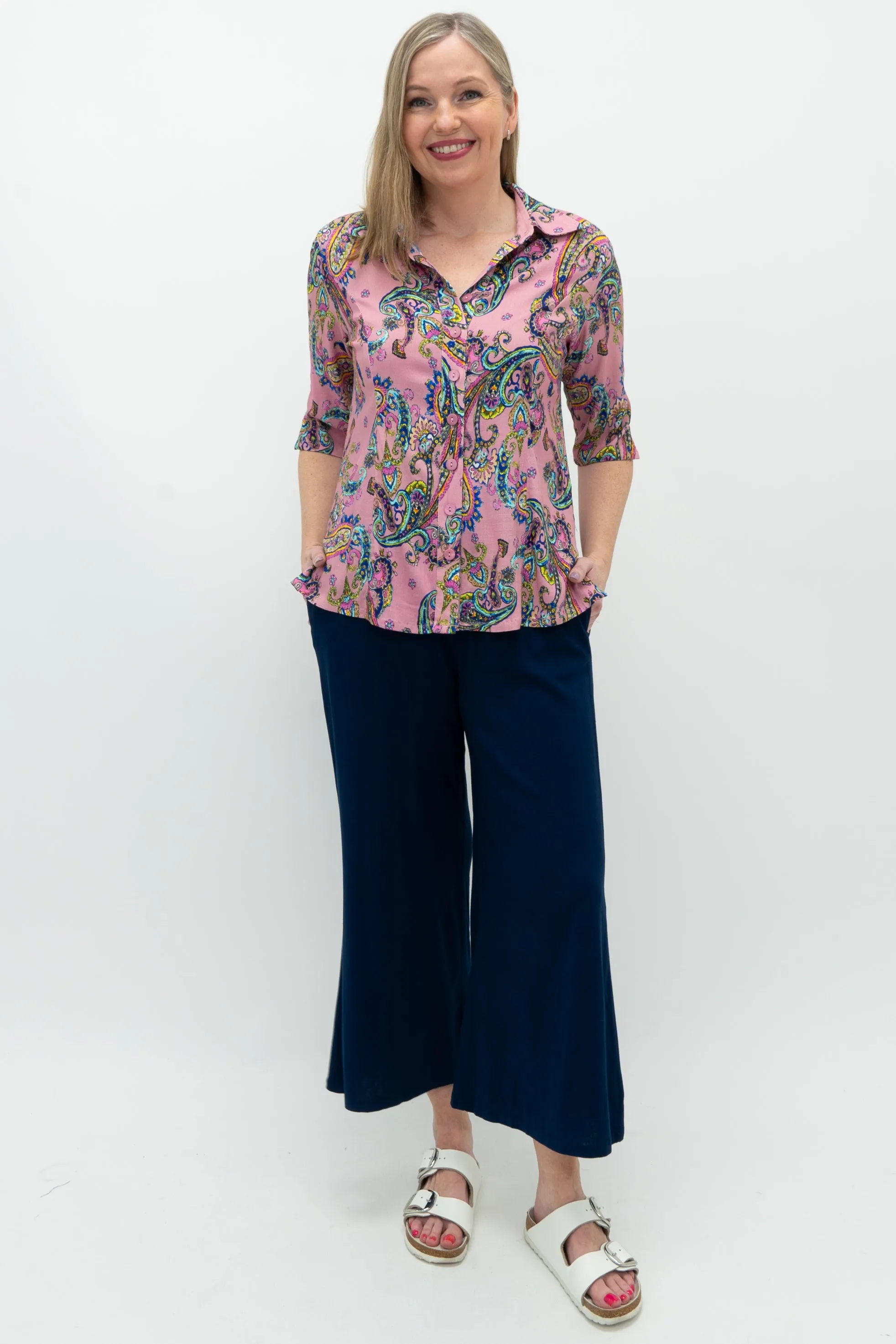 Lorine Blouse, Virtue, Linen Bamboo sold by Blue Sky product image thumbnail 2