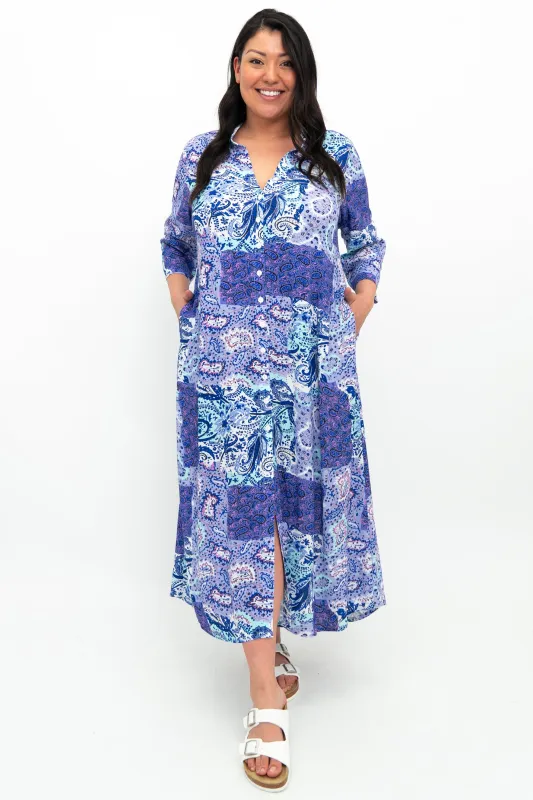 Jennifer Dress, Amiable, Linen Bamboo sold by Blue Sky