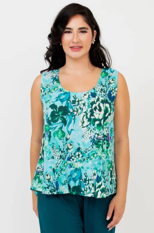 Ginny Tank, Enchant, Linen Bamboo sold by Blue Sky