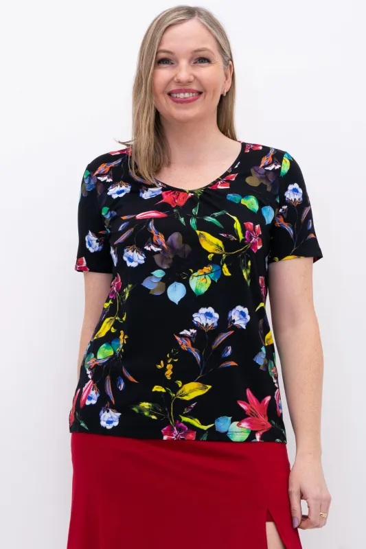 Emery Top, Adventure, Bamboo sold by Blue Sky