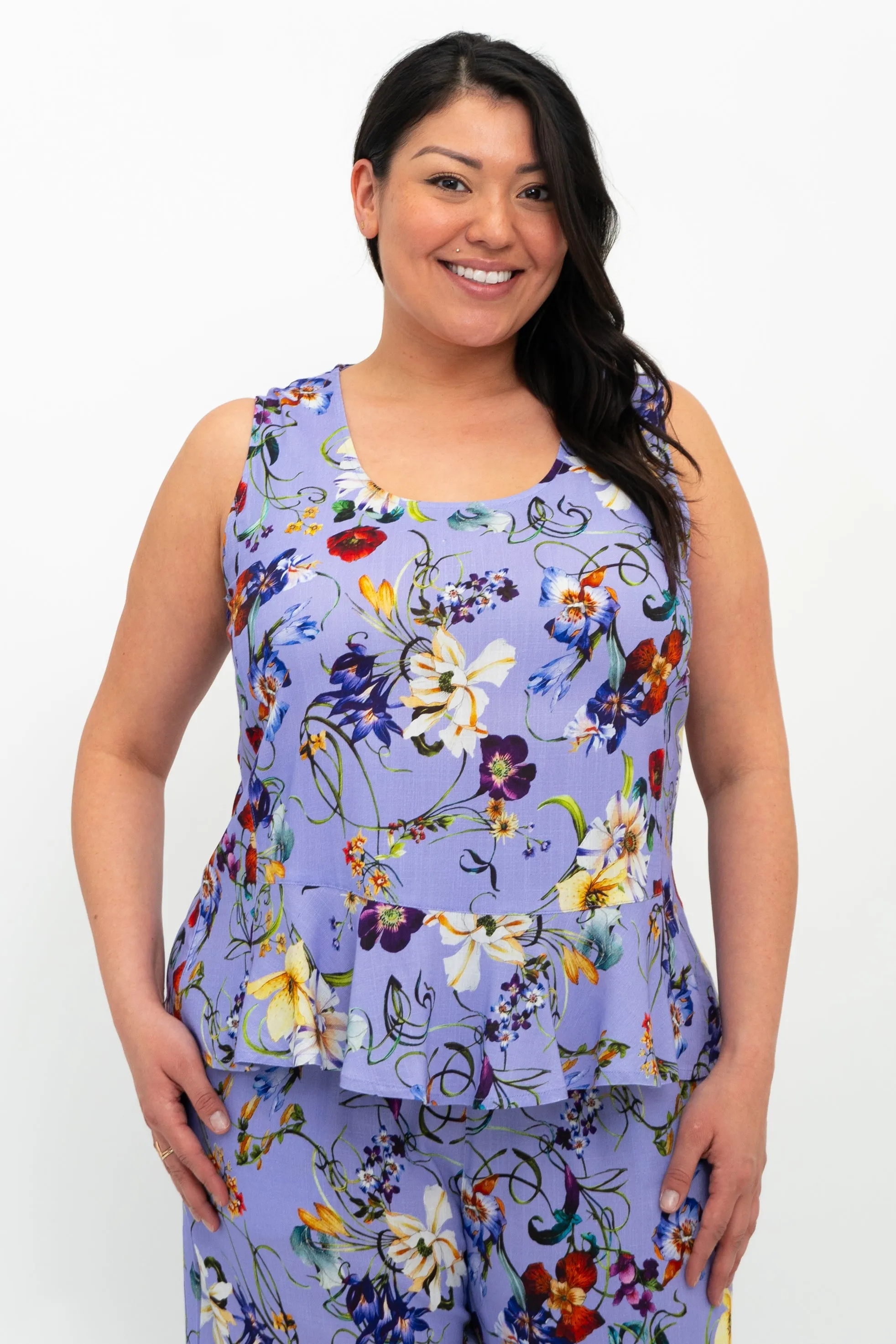 Ginny Tank, Lovalie, Linen Bamboo sold by Blue Sky