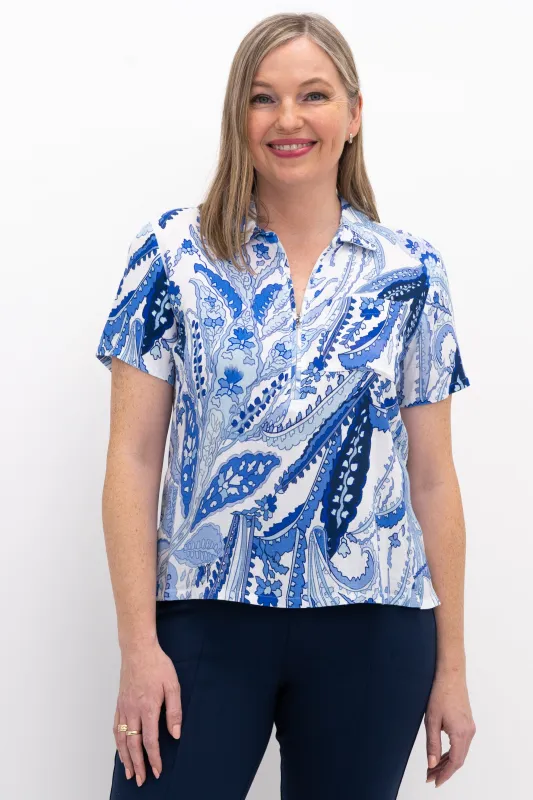 Lala Top, Radiant, Linen Bamboo sold by Blue Sky