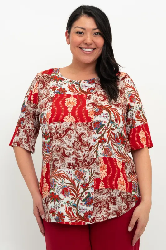 Liza Top, Charm, Linen Bamboo sold by Blue Sky