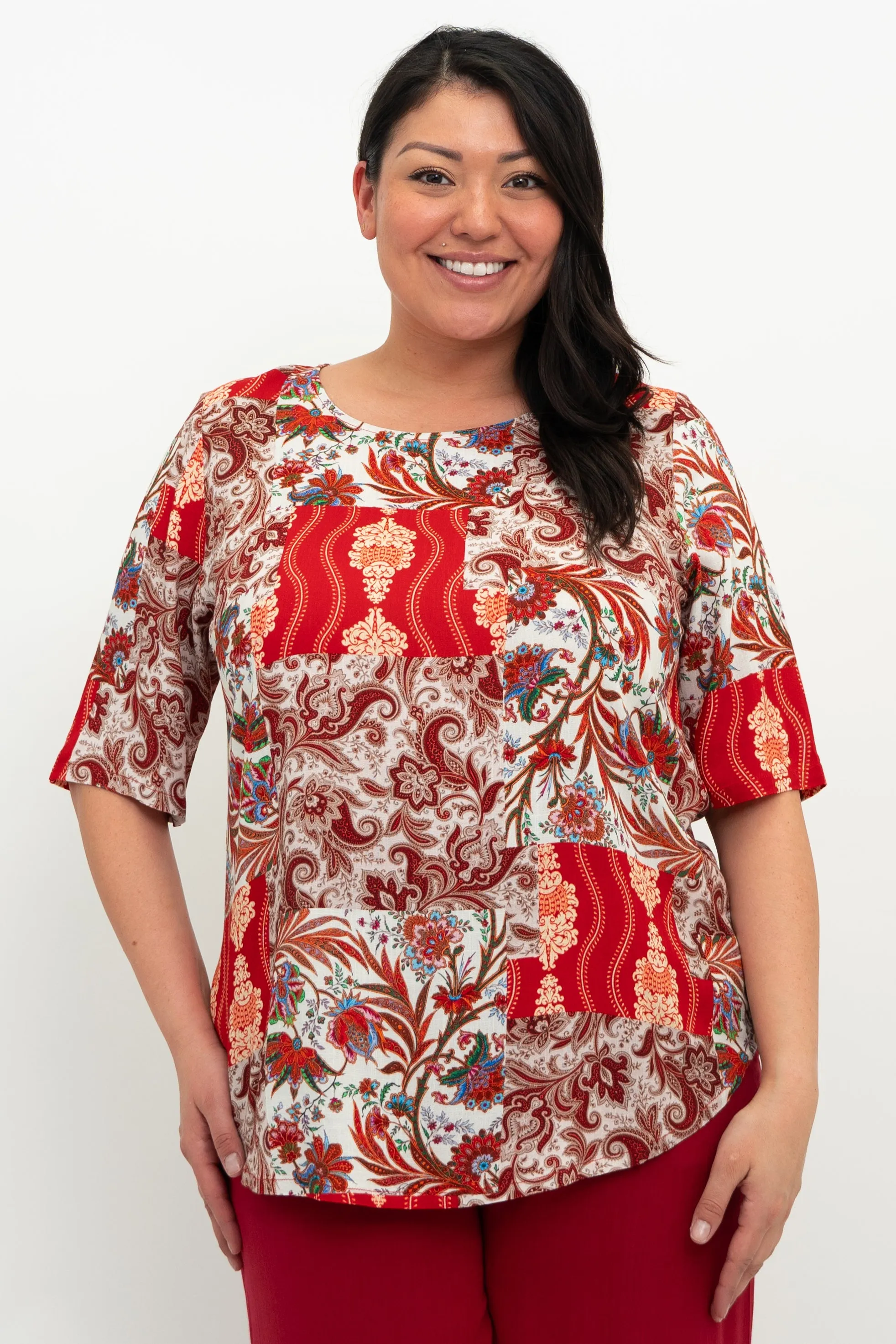 Liza Top, Charm, Linen Bamboo sold by Blue Sky