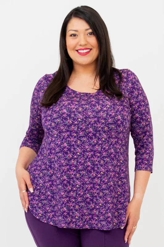 Jazz 3/4 Top, Delight, Bamboo sold by Blue Sky