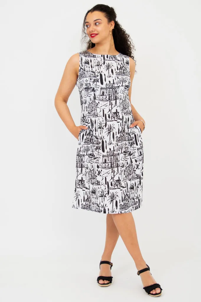 Patricia Dress, Journey, Linen Bamboo sold by Blue Sky product image thumbnail 3