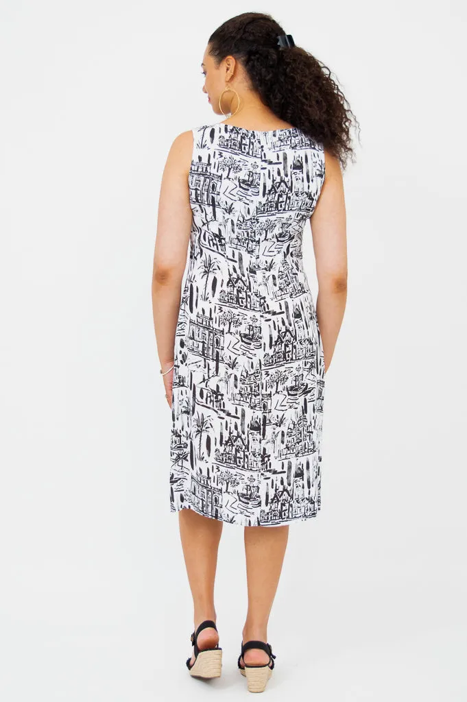 Patricia Dress, Journey, Linen Bamboo sold by Blue Sky product image thumbnail 4