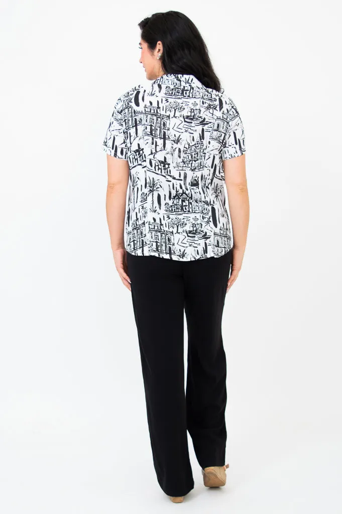 Samantha S/S Top, Journey, Linen Bamboo sold by Blue Sky product image thumbnail 4