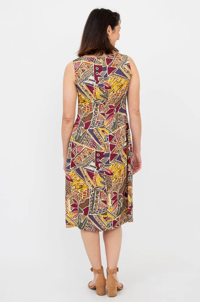 Patricia Dress, Tropikal, Linen Bamboo sold by Blue Sky product image thumbnail 5