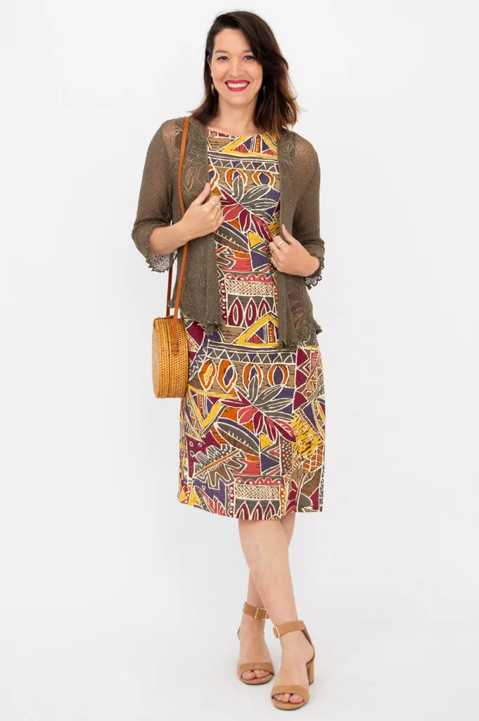 Patricia Dress, Tropikal, Linen Bamboo sold by Blue Sky product image thumbnail 2