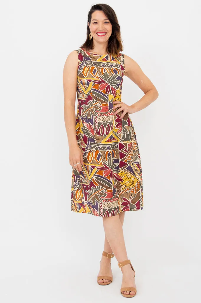 Patricia Dress, Tropikal, Linen Bamboo sold by Blue Sky product image thumbnail 3