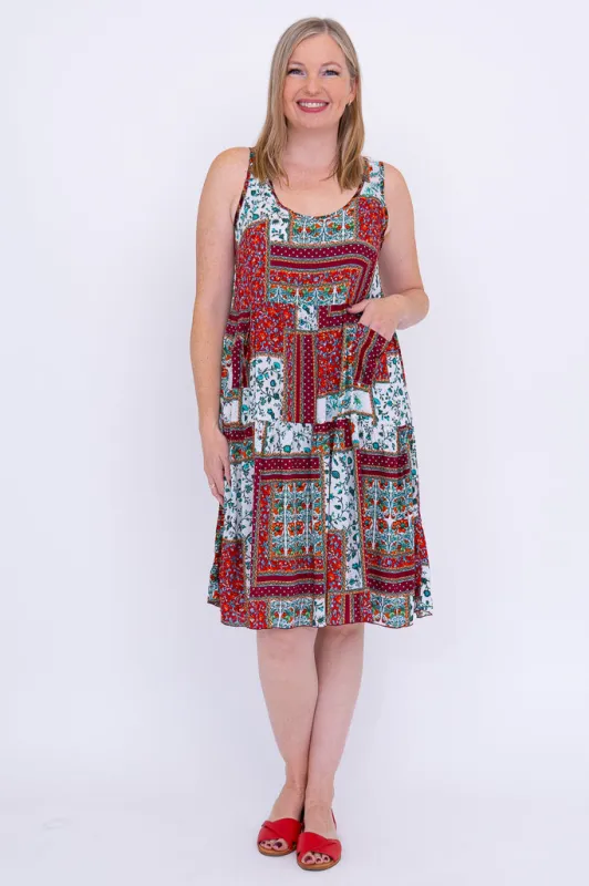 Kayana Dress, Tealele sold by Blue Sky