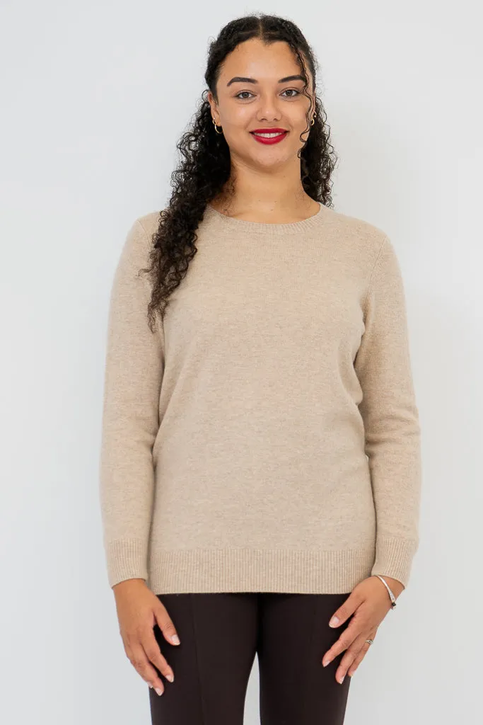 Kamila Sweater, Camel, Wool Cashmere sold by Blue Sky
