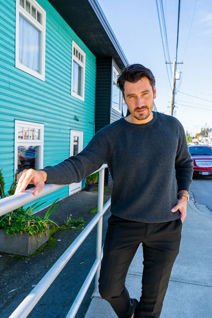 Jackson Sweater, Charcoal, Cotton sold by Blue Sky product image thumbnail 2