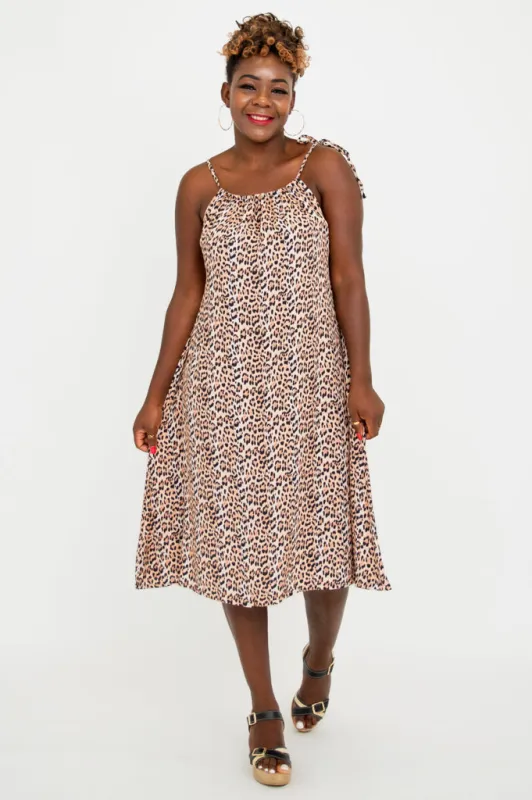 Beach Dress, Leopard, One Size sold by Blue Sky