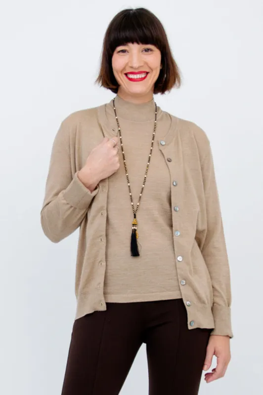 Kitten Cardigan, Barley, Merino Wool sold by Blue Sky