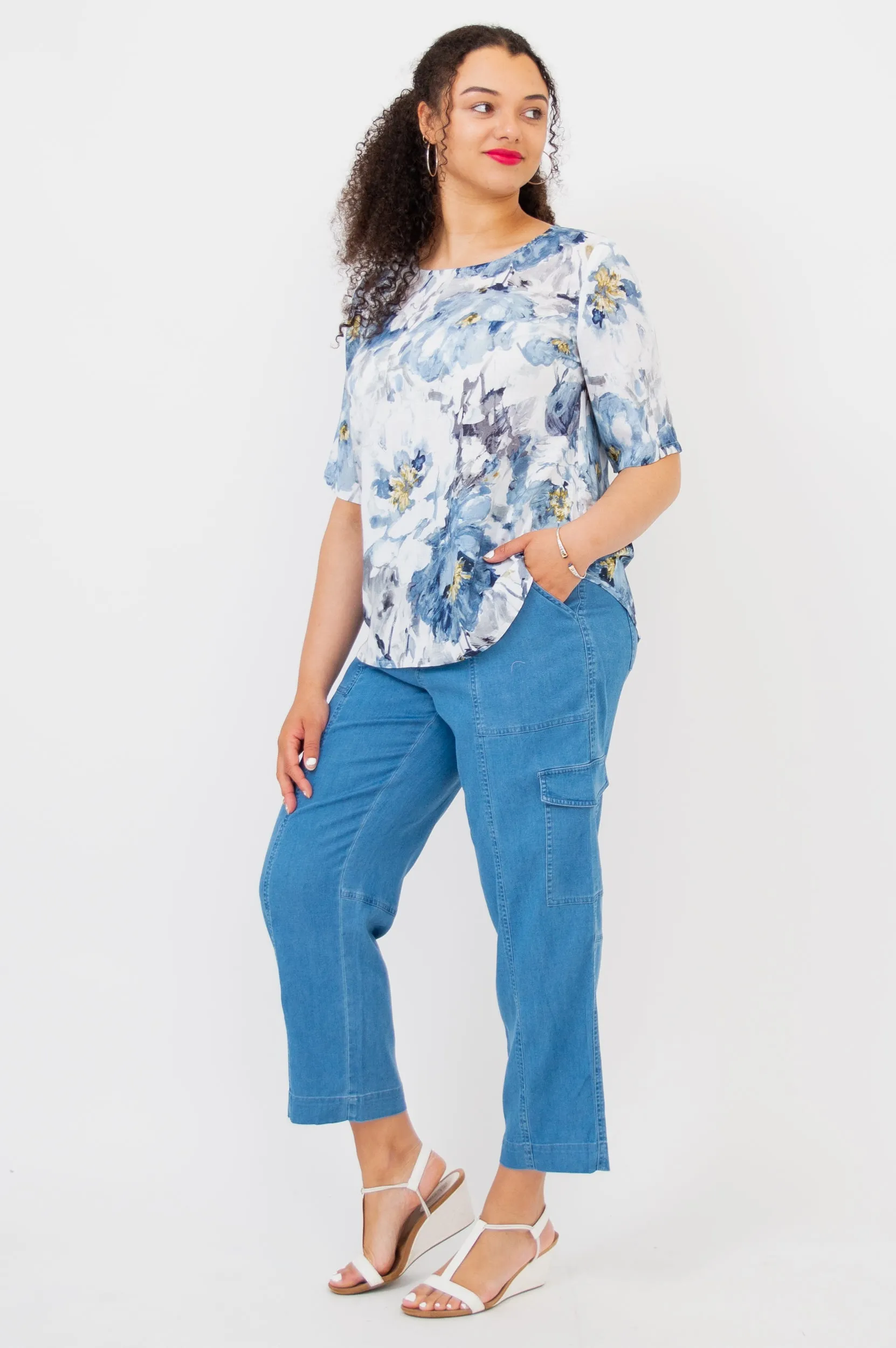 Sharon Pant, Lightweight Tencel Denim sold by Blue Sky product image thumbnail 4