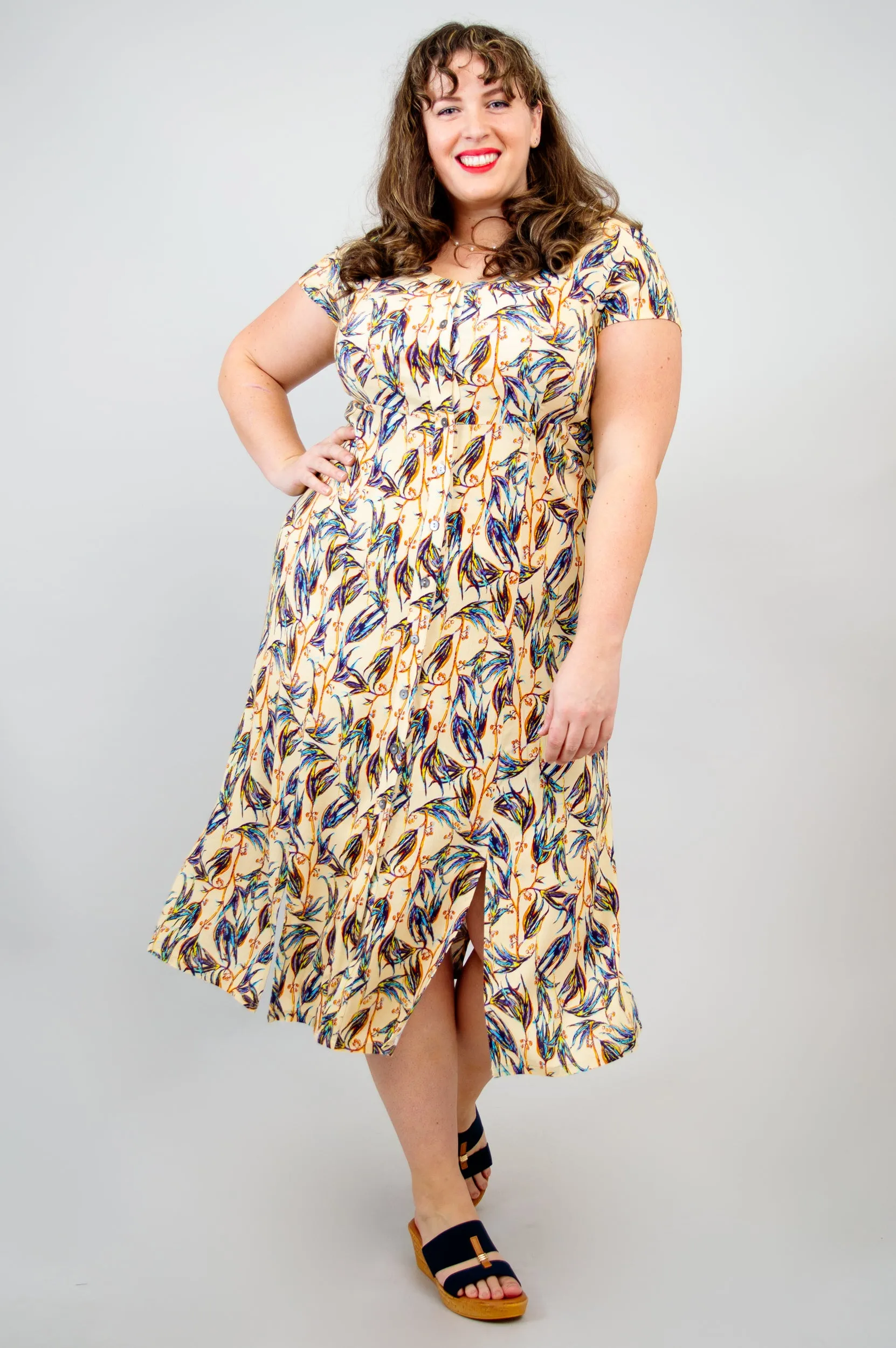 Morgan Dress, Alma, Linen Bamboo- Final Sale sold by Blue Sky product image thumbnail 3