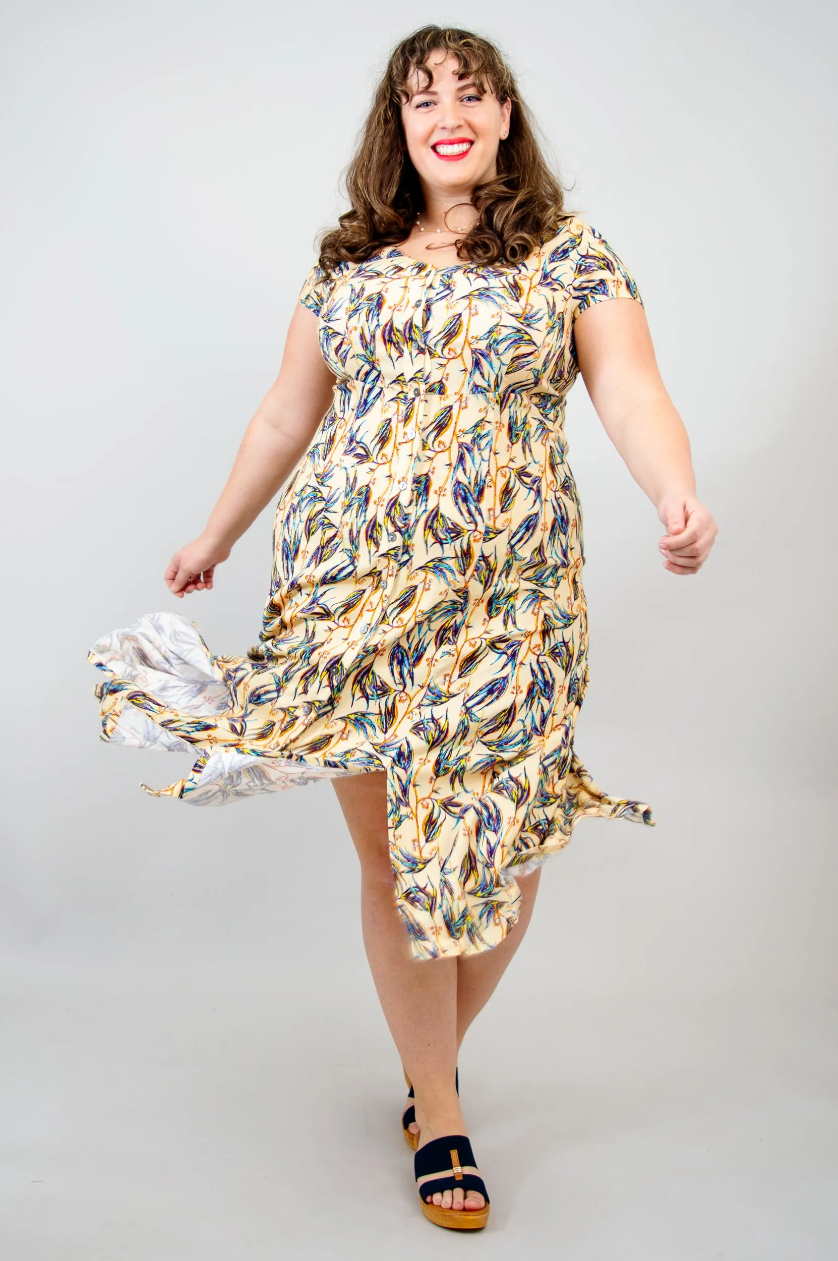 Morgan Dress, Alma, Linen Bamboo- Final Sale sold by Blue Sky product image thumbnail 4