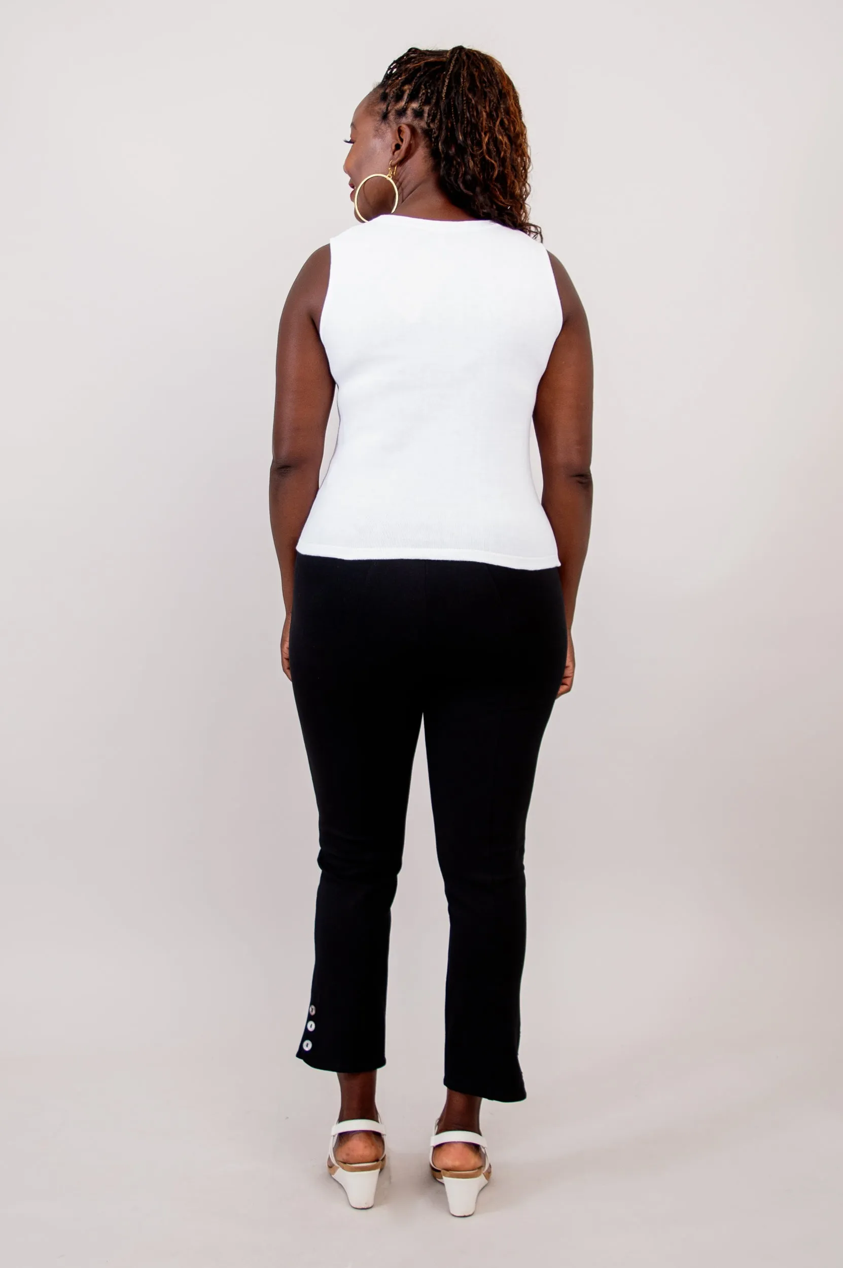 Melanie Tank, White, Cotton sold by Blue Sky product image thumbnail 4