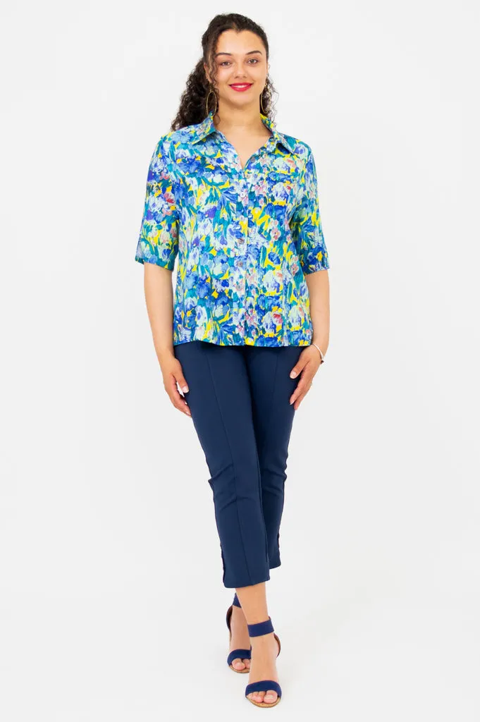 Lorine Blouse, Princeton, Linen Bamboo sold by Blue Sky product image thumbnail 5