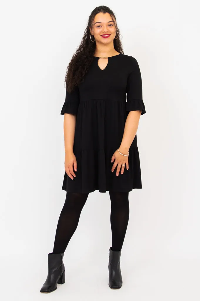Bernadette Dress, Black, Bamboo sold by Blue Sky