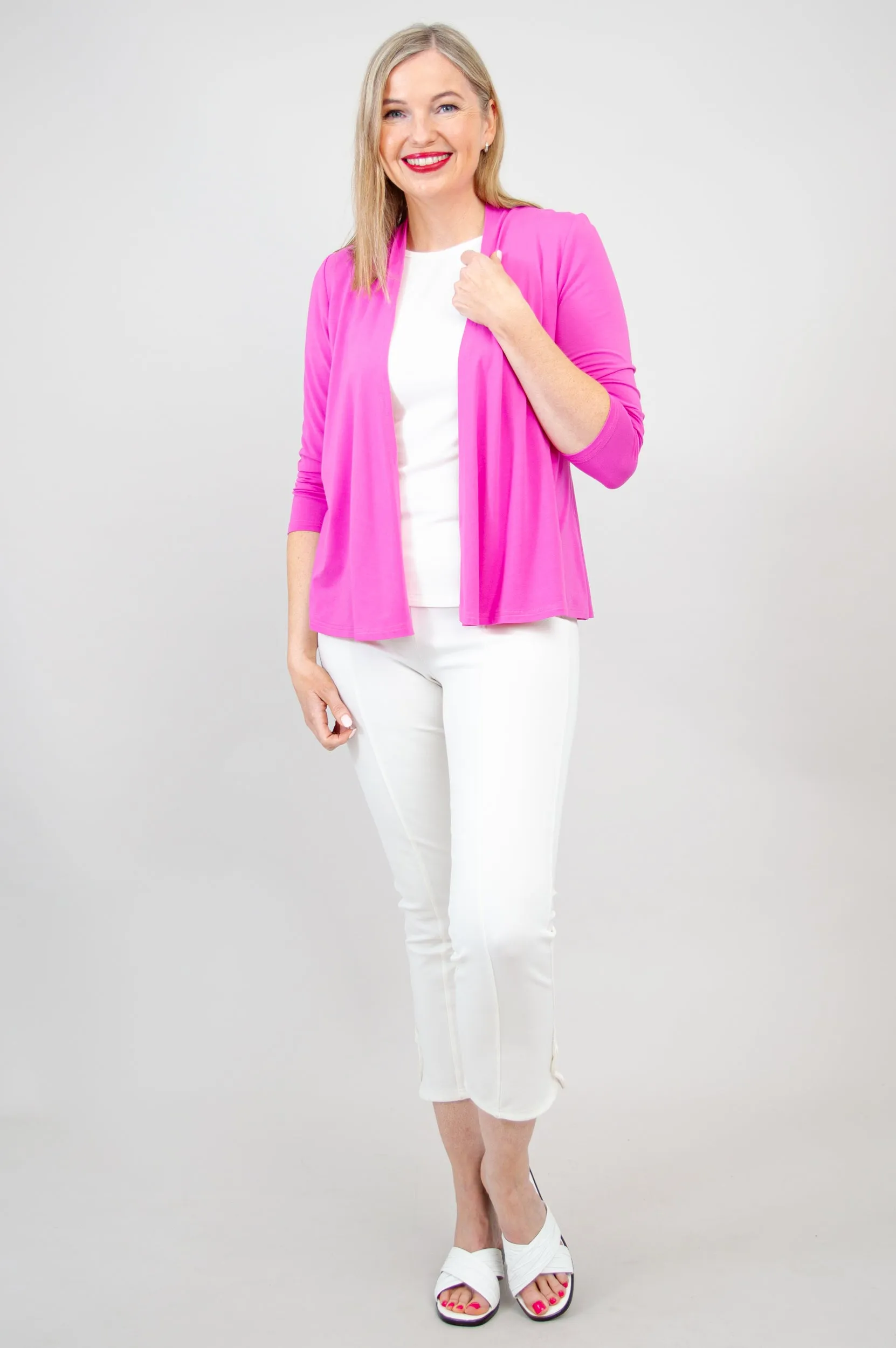 Kathy Jacket, Pink, Bamboo- Final Sale sold by Blue Sky product image thumbnail 3