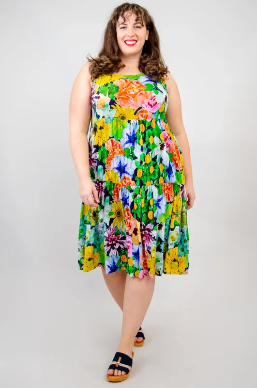 Juni Dress, Disco, Linen Bamboo - Final Sale sold by Blue Sky