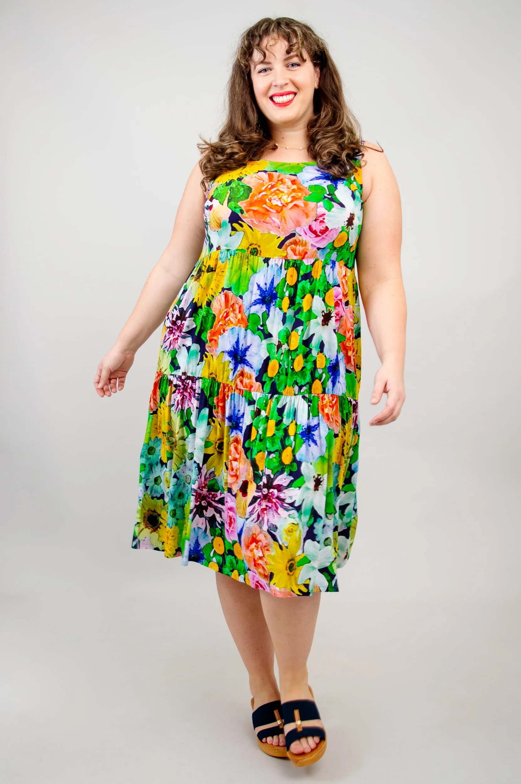 Juni Dress, Disco, Linen Bamboo - Final Sale sold by Blue Sky product image thumbnail 3