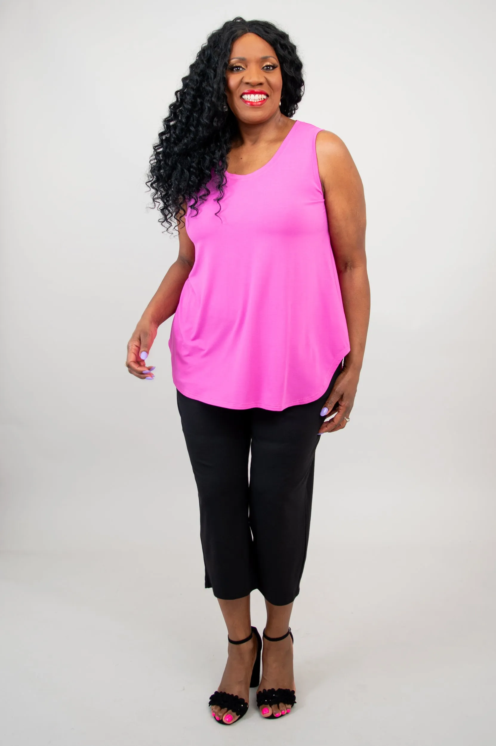 Jazz Tank, Pink, Bamboo -Final Sale sold by Blue Sky product image thumbnail 5