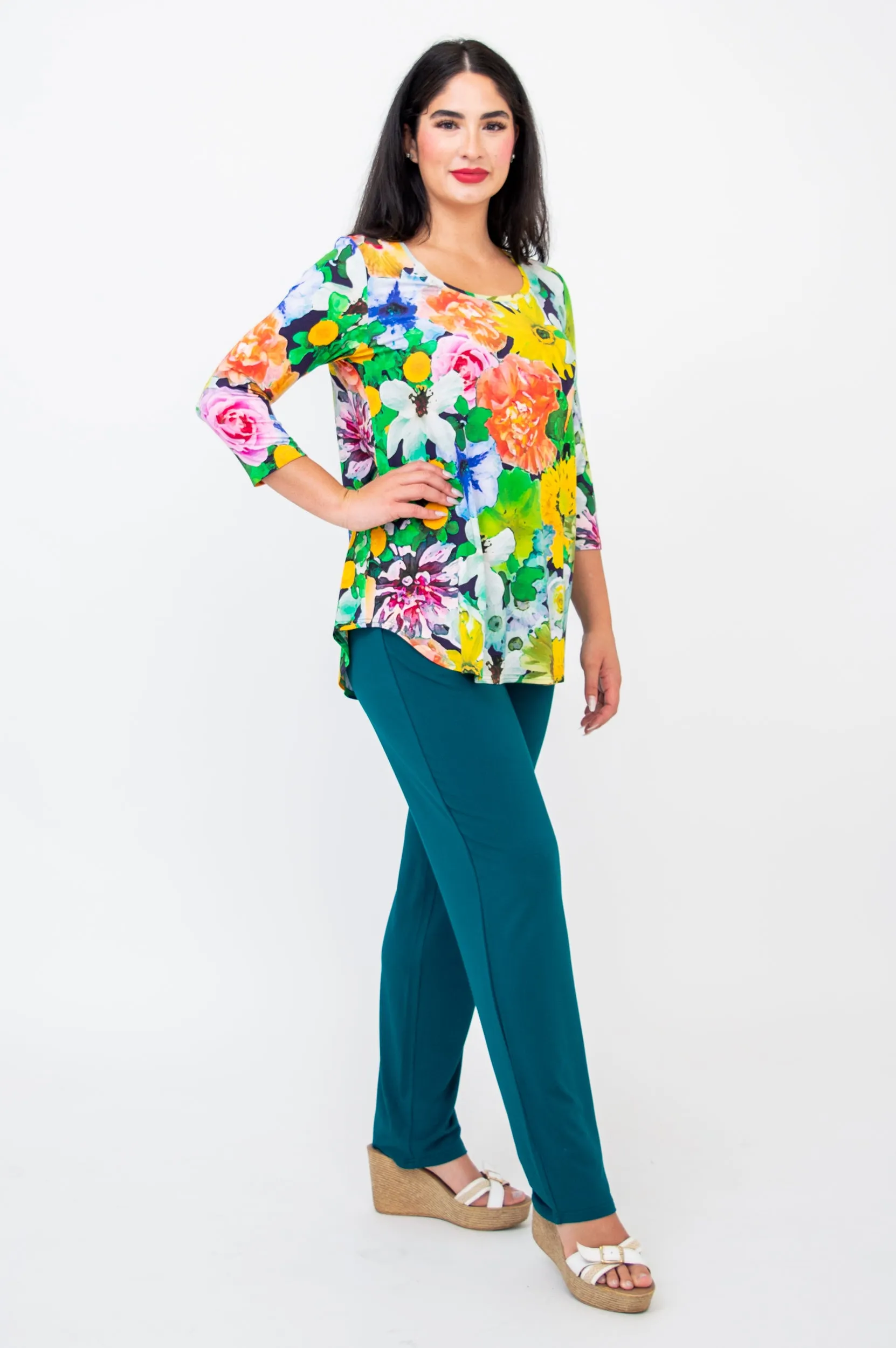 Jazz 3/4 Slv Top, Disco, Bamboo- Final Sale sold by Blue Sky product image thumbnail 2