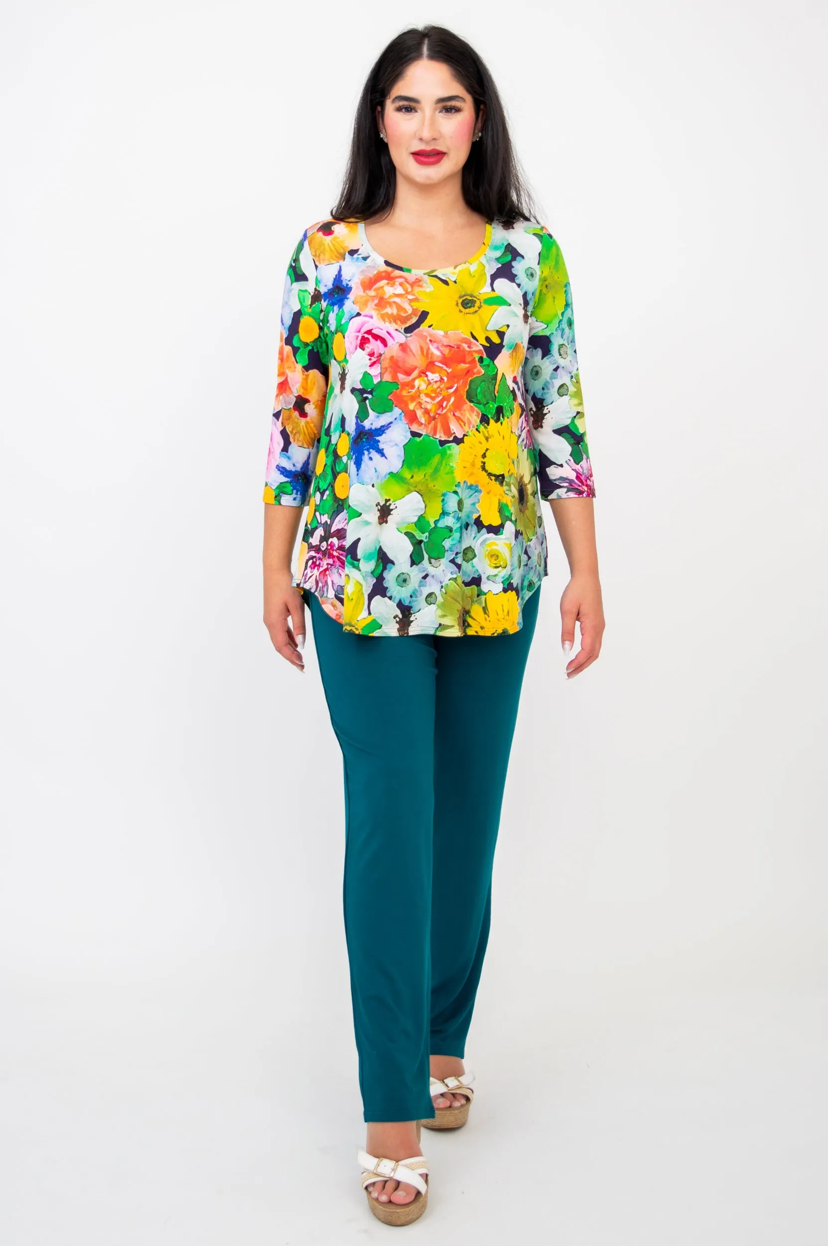 Jazz 3/4 Slv Top, Disco, Bamboo- Final Sale sold by Blue Sky product image thumbnail 3