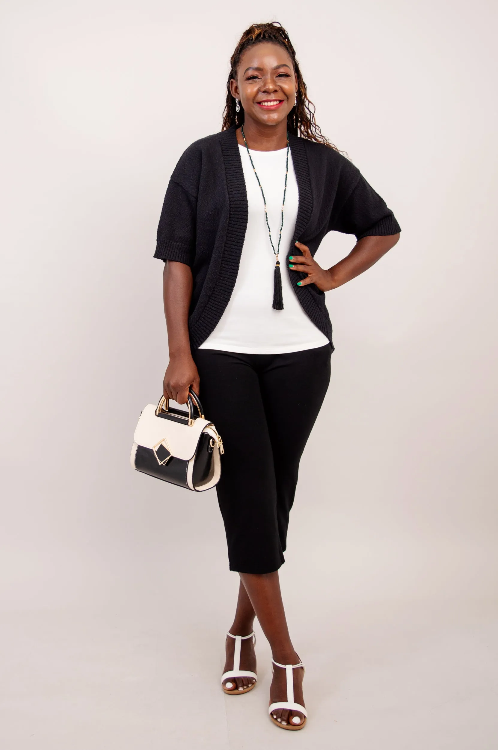 Jana Cardigan, Black, Cotton sold by Blue Sky product image thumbnail 4