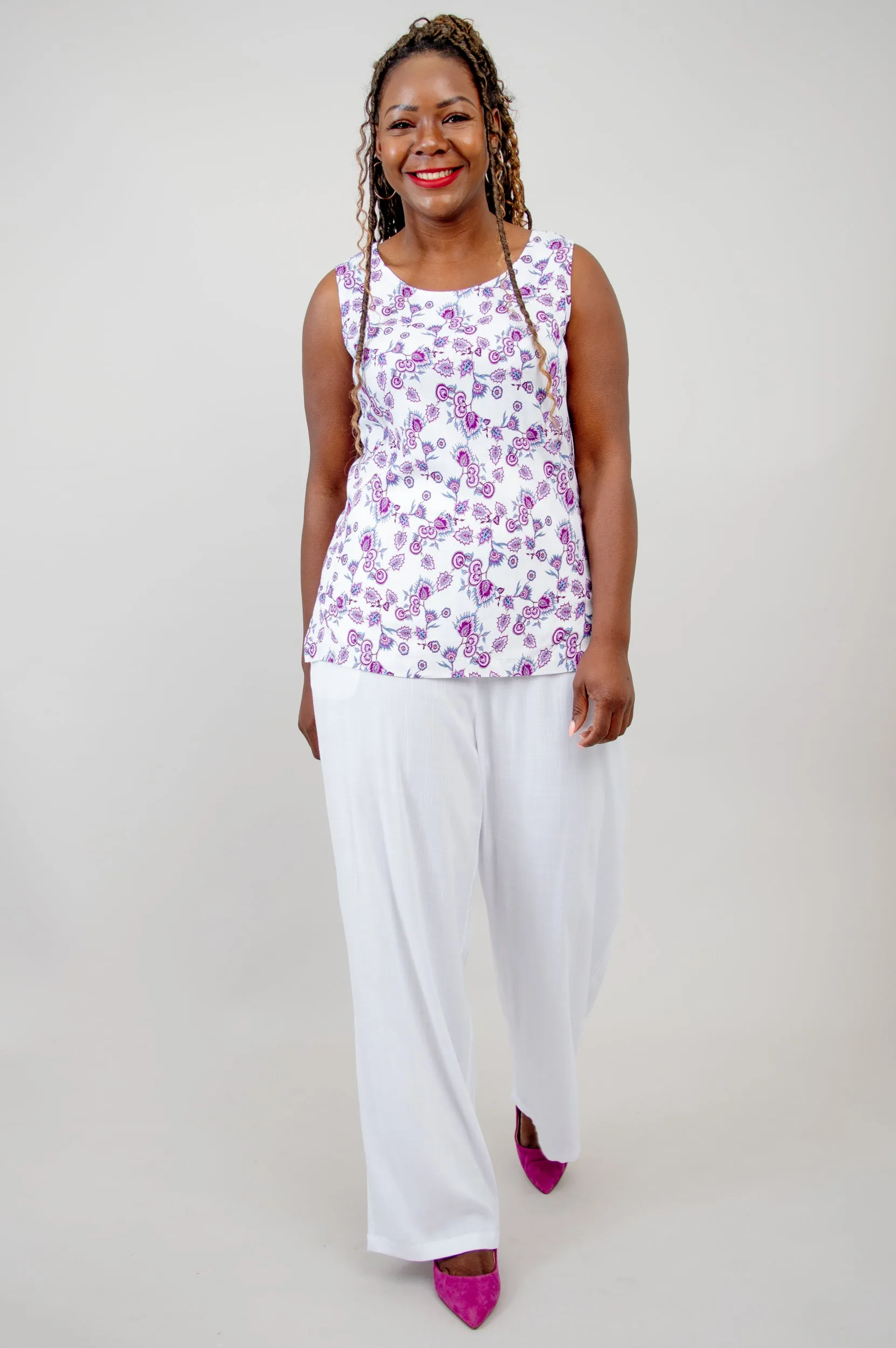 Dena Tank, Rajou, Linen Bamboo -Final Sale sold by Blue Sky product image thumbnail 2
