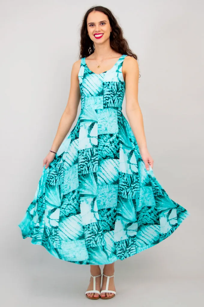 Coraline Dress, Shibori, Linen Bamboo sold by Blue Sky product image thumbnail 3