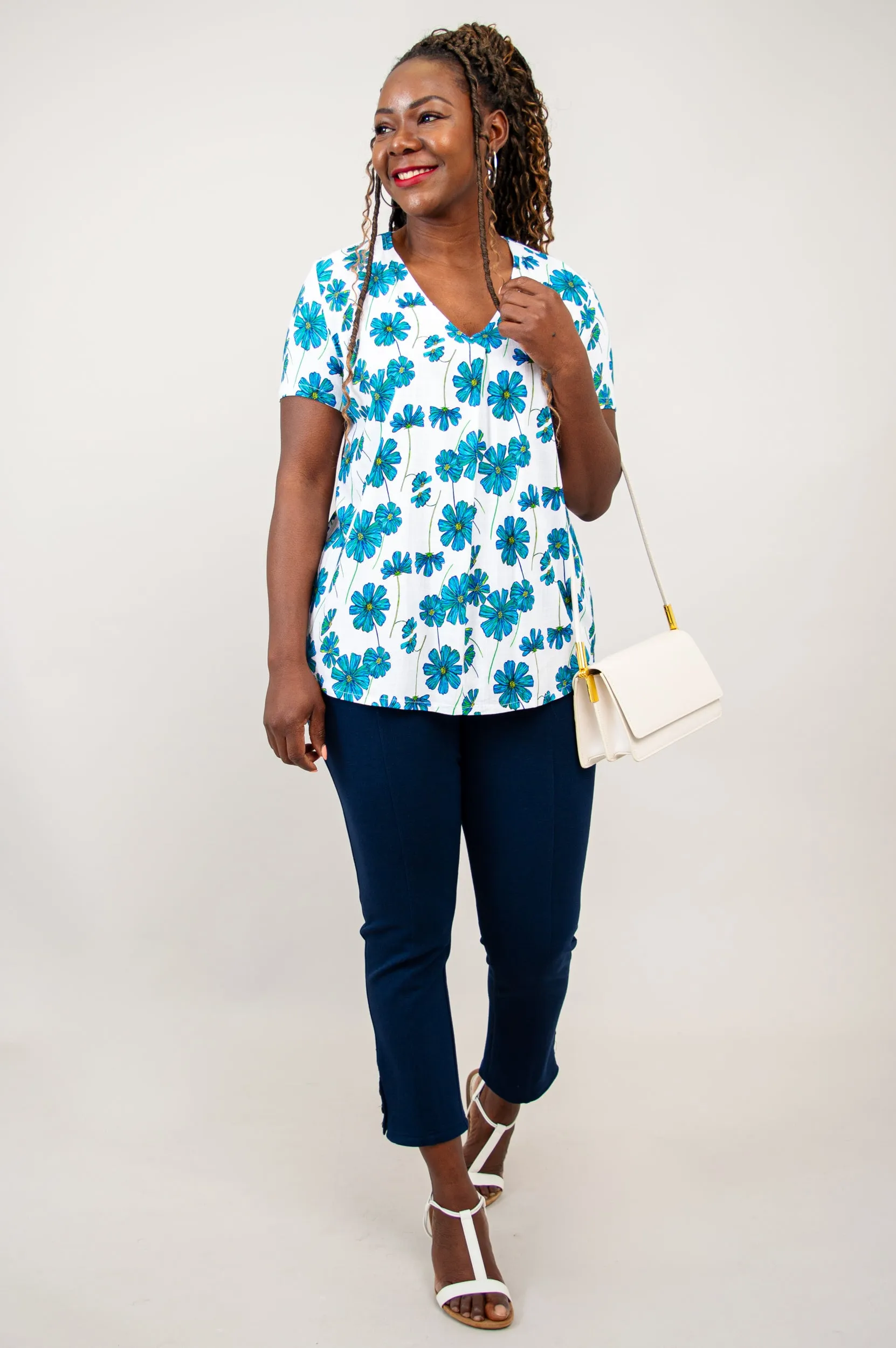 Bailey S/S Top, Aster, Linen Bamboo sold by Blue Sky product image thumbnail 4