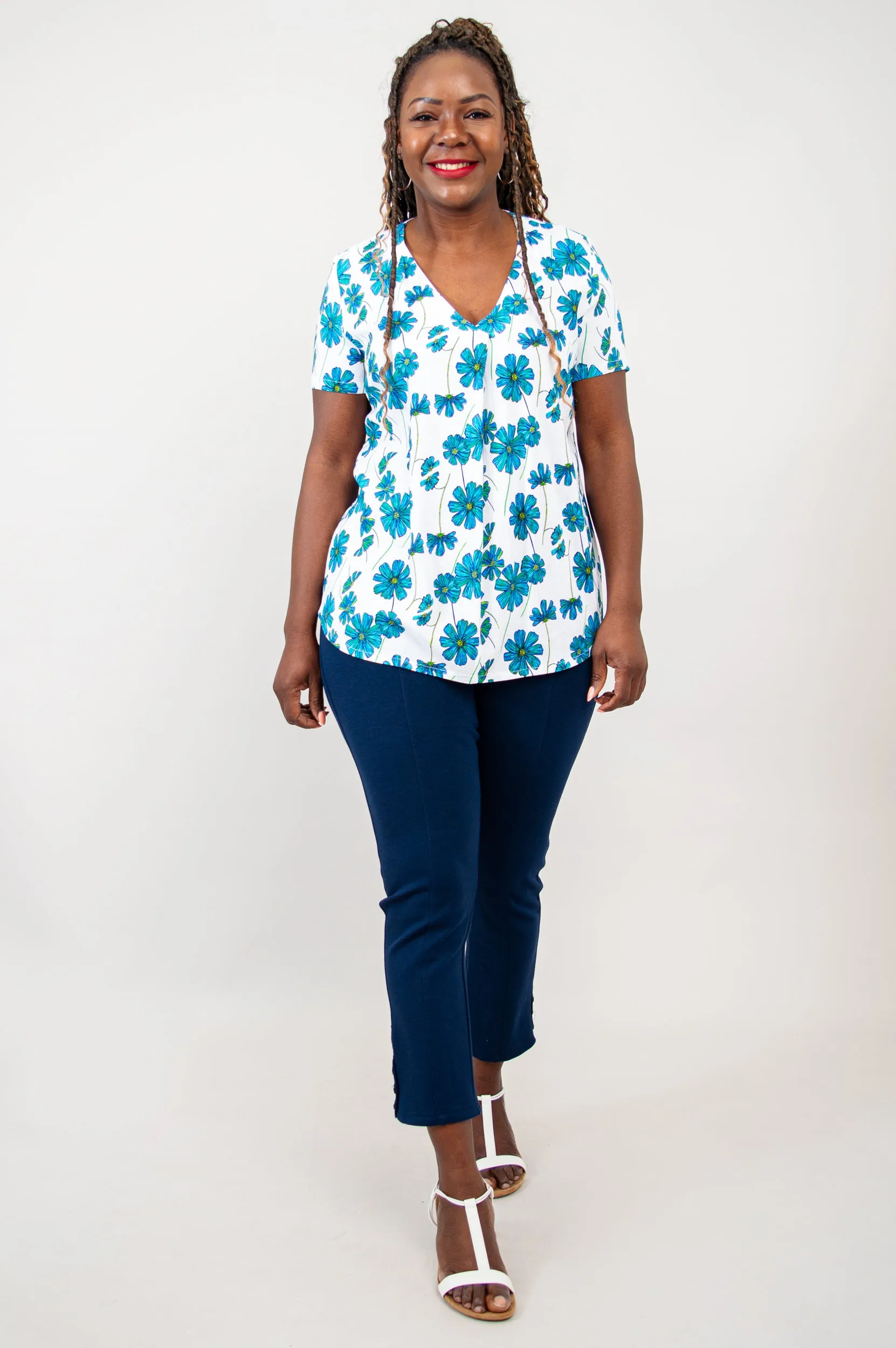 Bailey S/S Top, Aster, Linen Bamboo sold by Blue Sky product image thumbnail 3