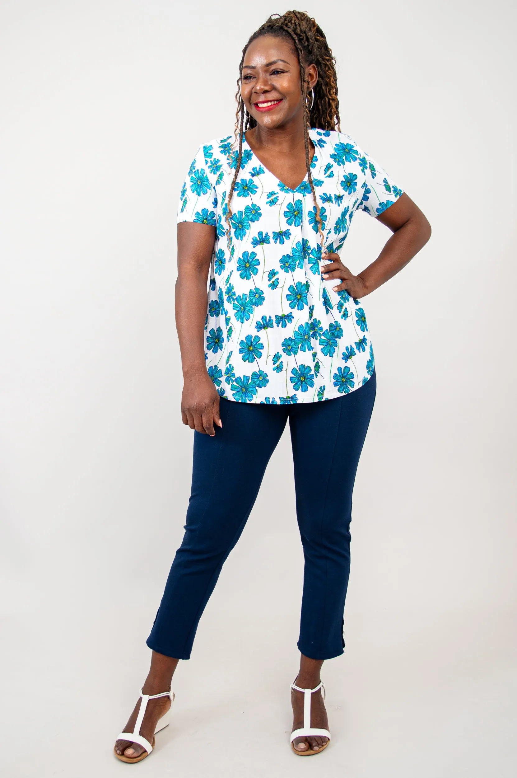 Bailey S/S Top, Aster, Linen Bamboo sold by Blue Sky product image thumbnail 2