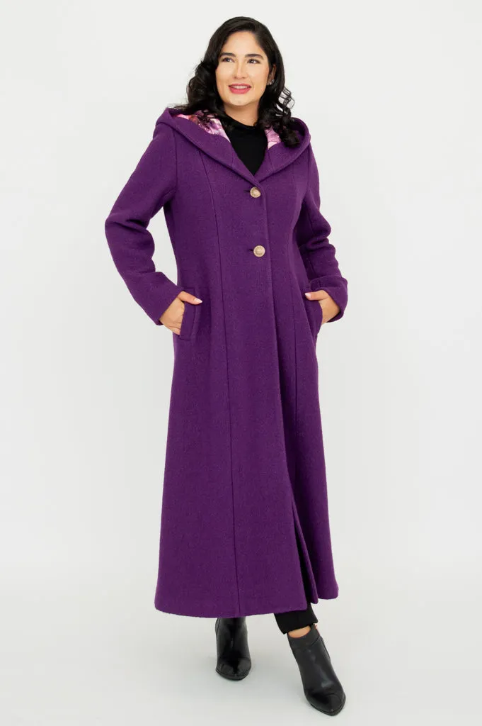 Catherine Coat, Royale, Boiled Wool sold by Blue Sky