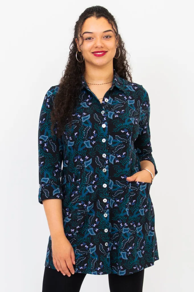 Charlie Tunic, Fantasy, Bamboo sold by Blue Sky